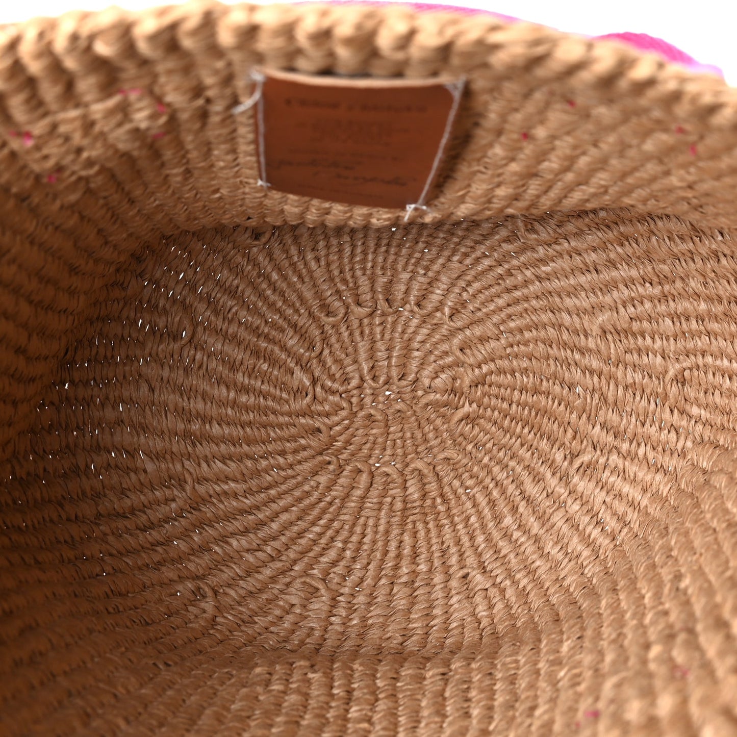 Chloe X MIFUKO Raffia Basket Bag Pink