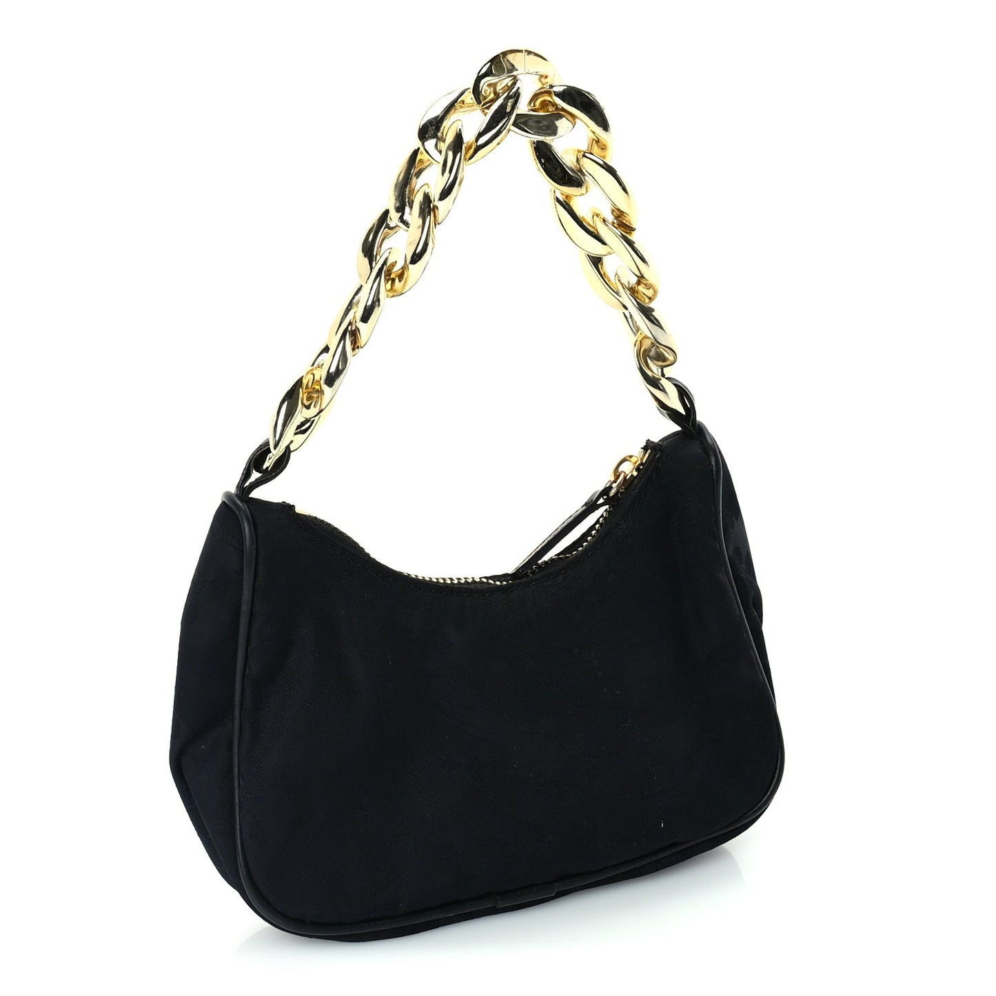Versace Nylon Palazzo Childrens Shoulder Bag Black