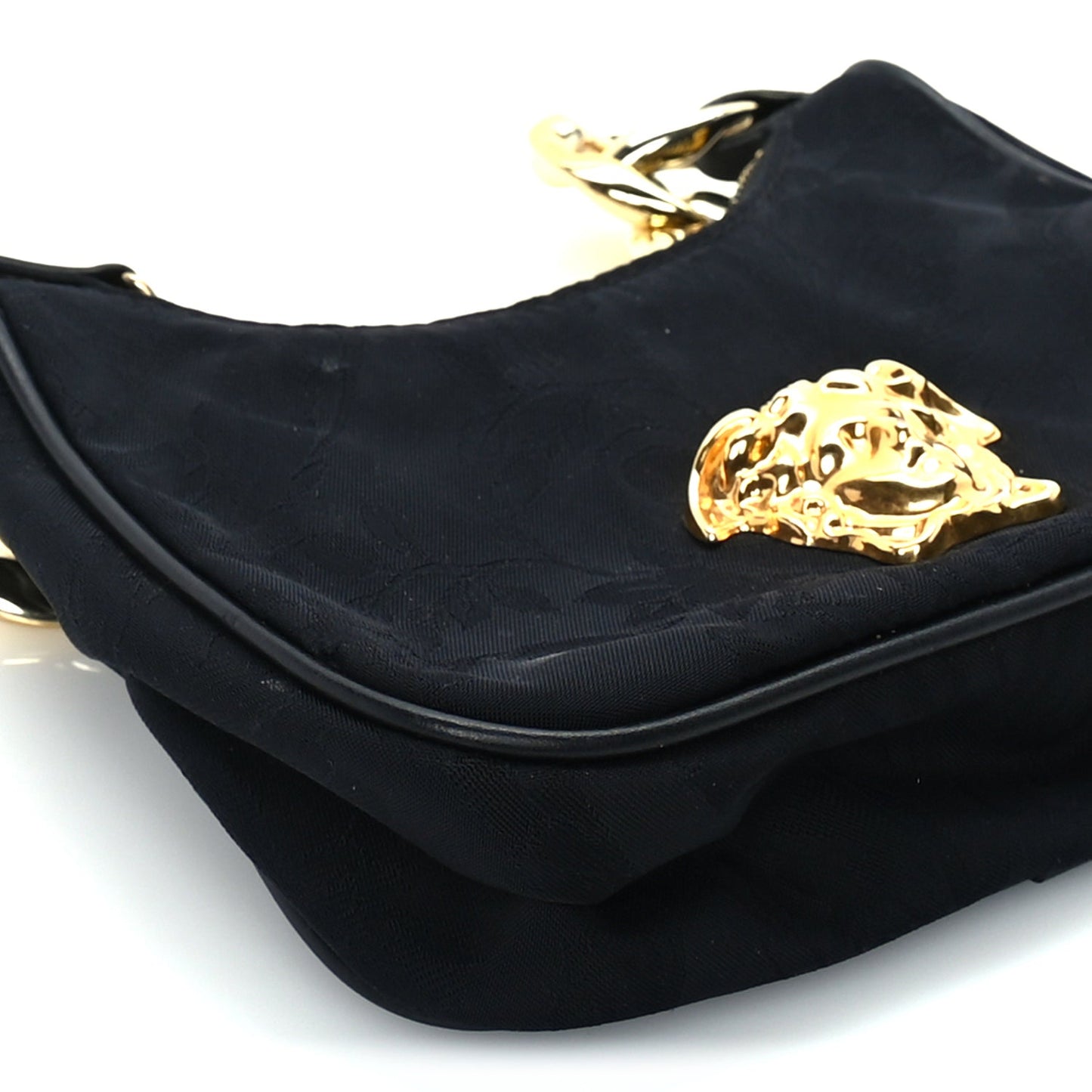 Versace Nylon Palazzo Childrens Shoulder Bag Black