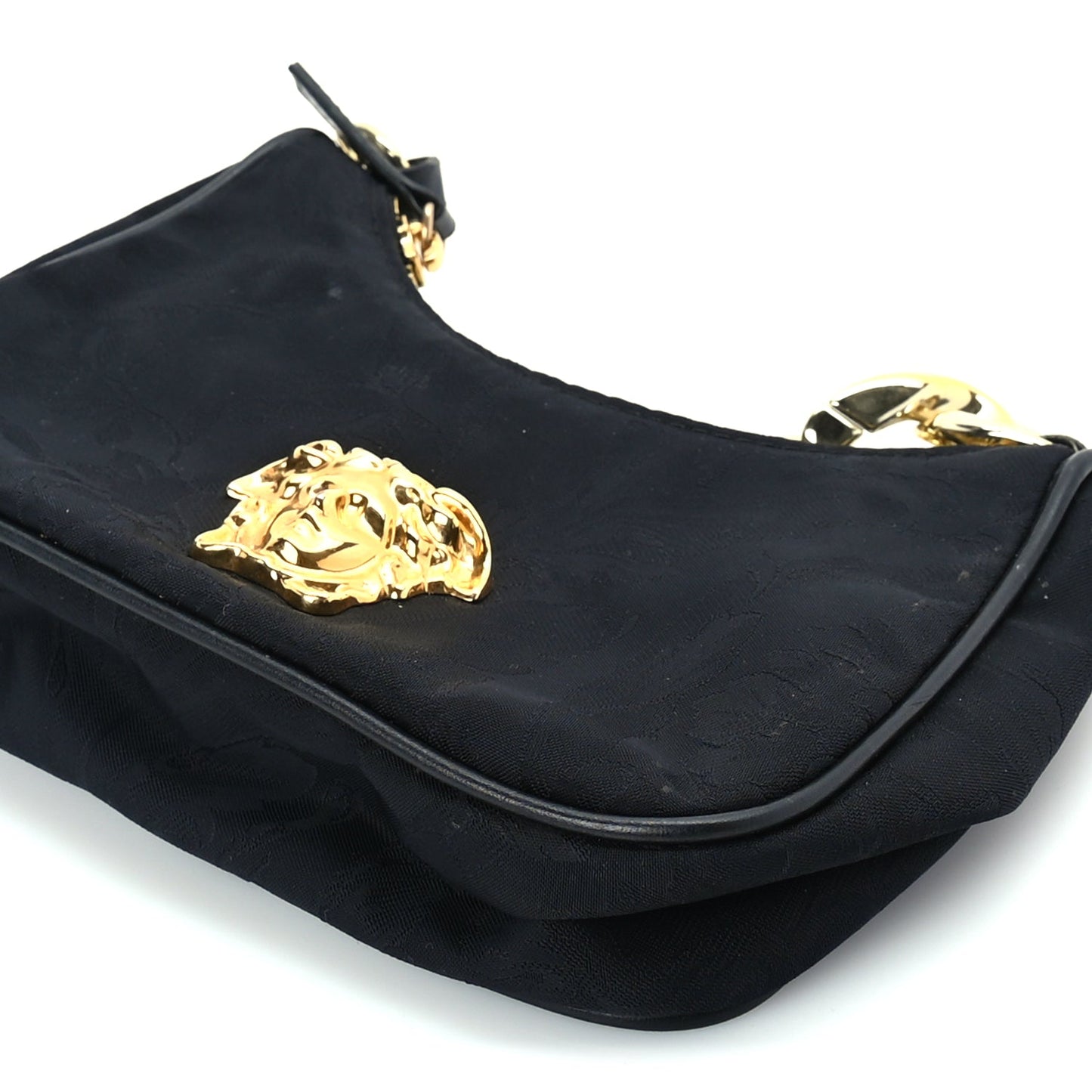 Versace Nylon Palazzo Childrens Shoulder Bag Black