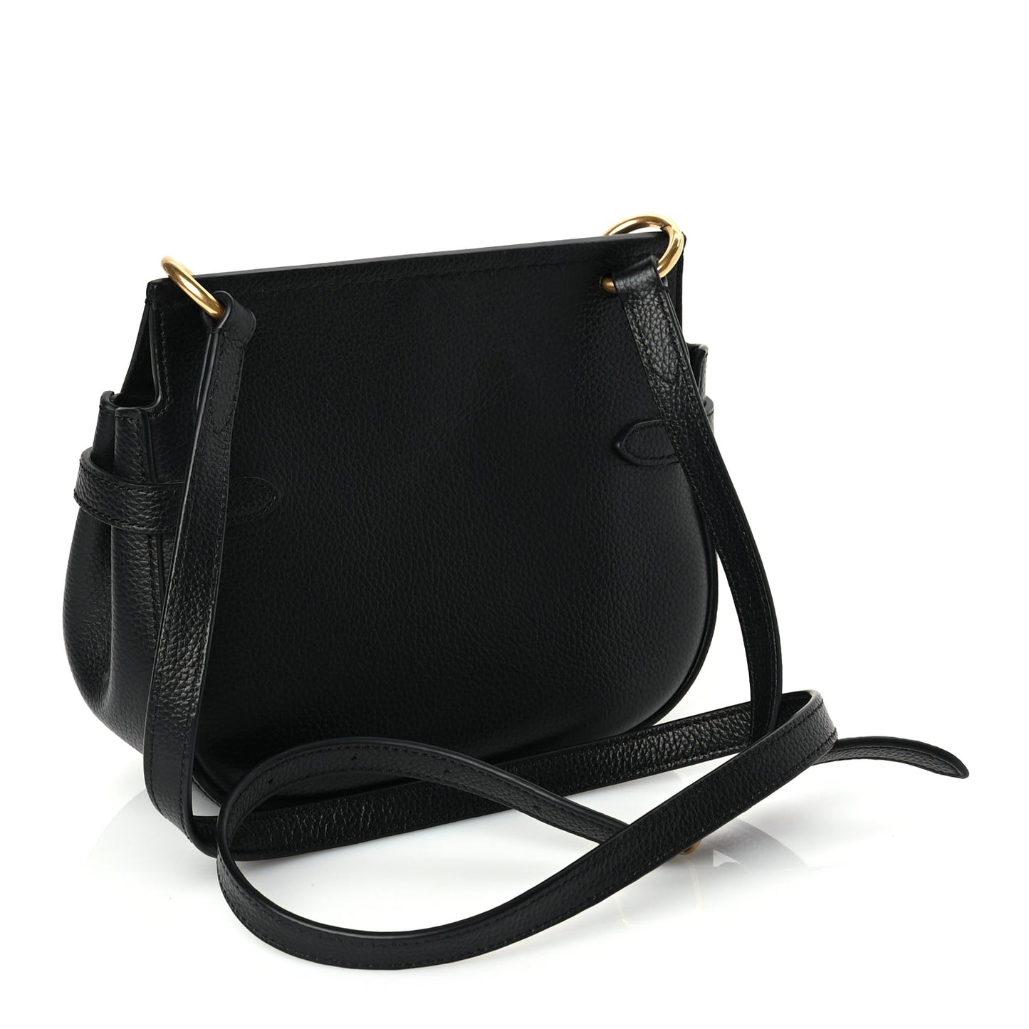 Mulberry Small Classic Grain Calfskin Small Amberley Satchel Black