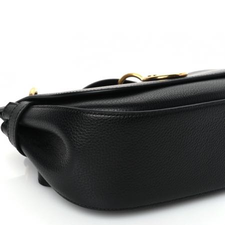 Mulberry Small Classic Grain Calfskin Small Amberley Satchel Black