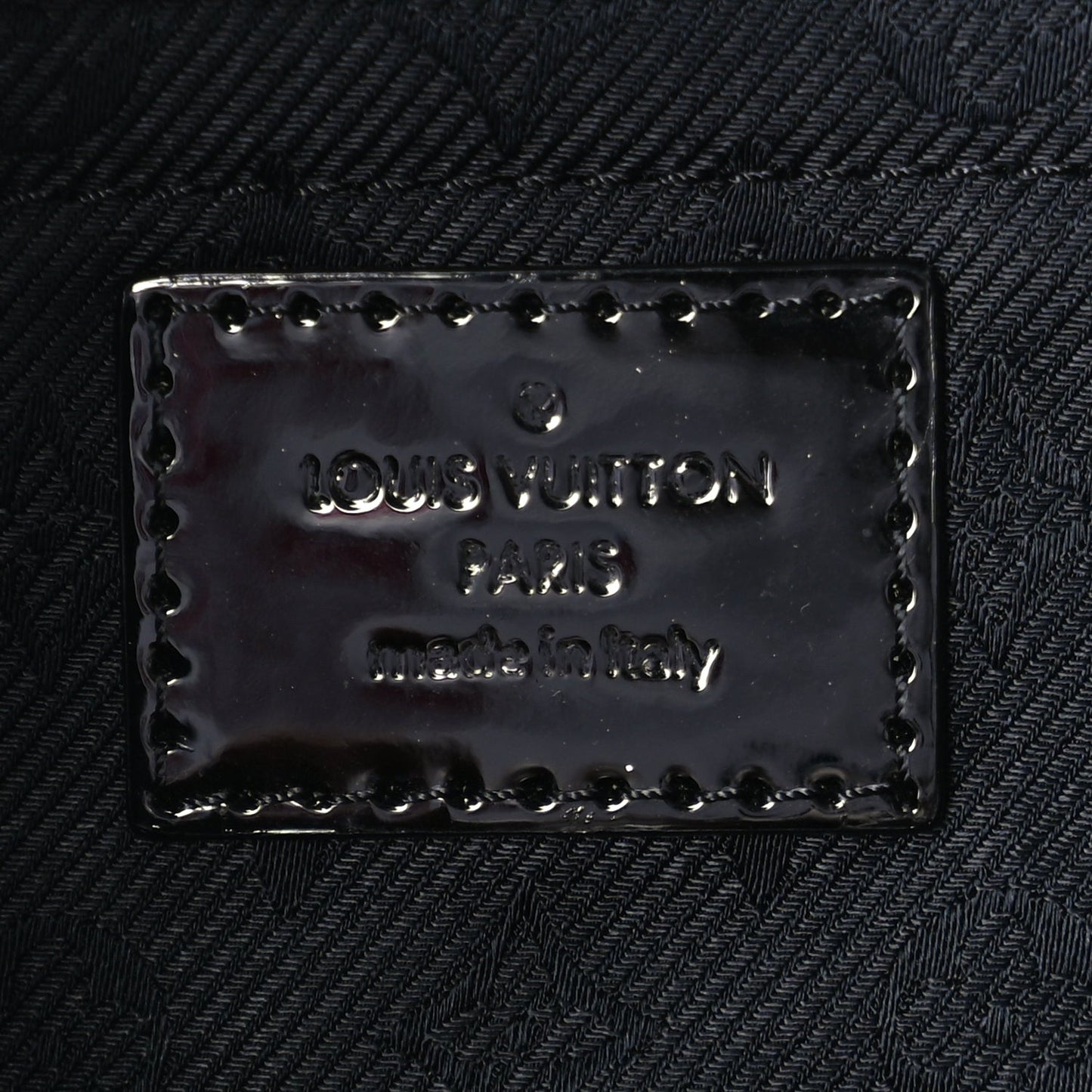 Louis Vuitton Calfskin Quilted Monogram Altair Clutch Black