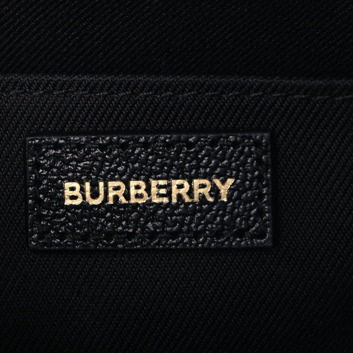 Burberry Calfskin House Check Medium Camera Bag Black