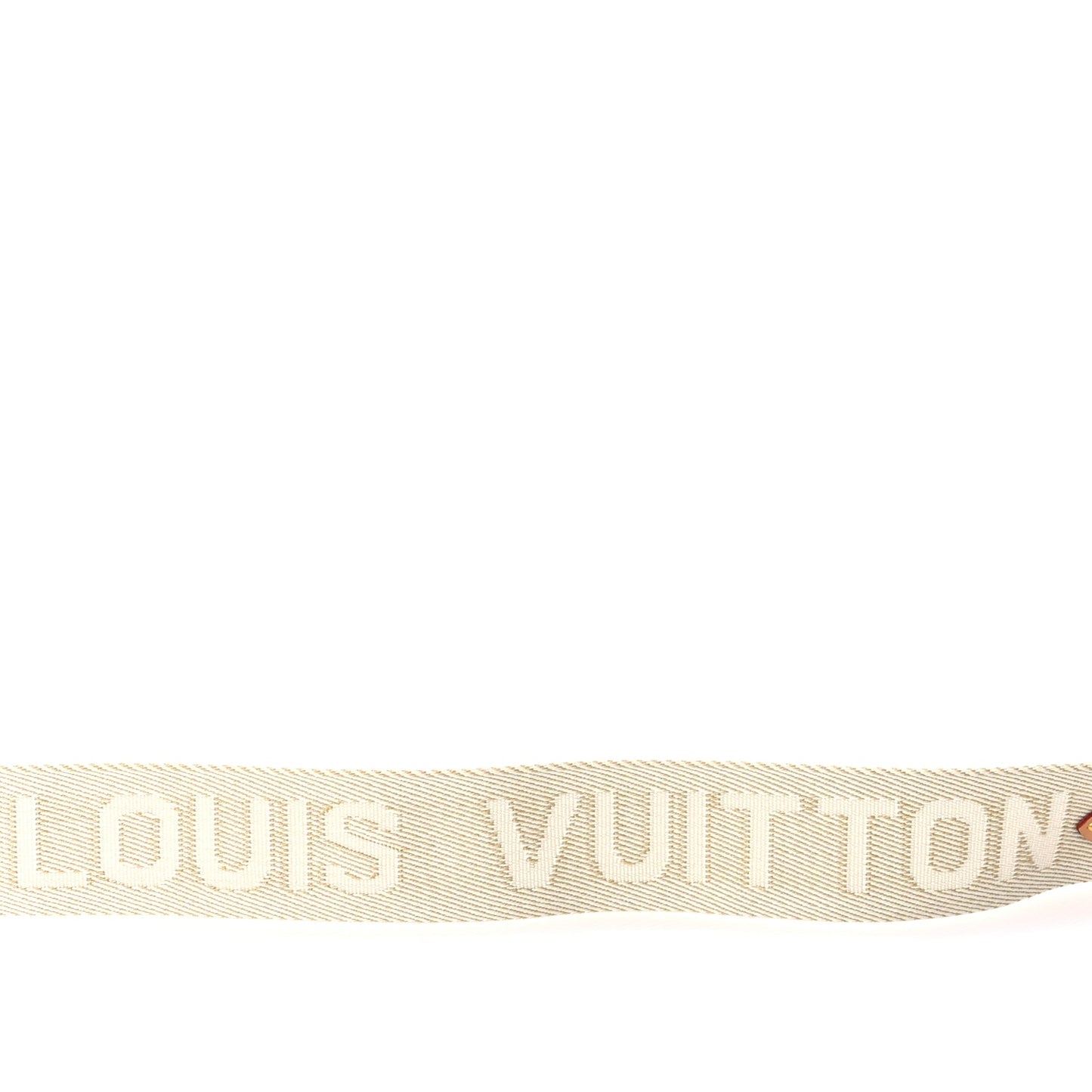 Louis Vuitton Jacquard High Rise Shoulder Strap  Beige