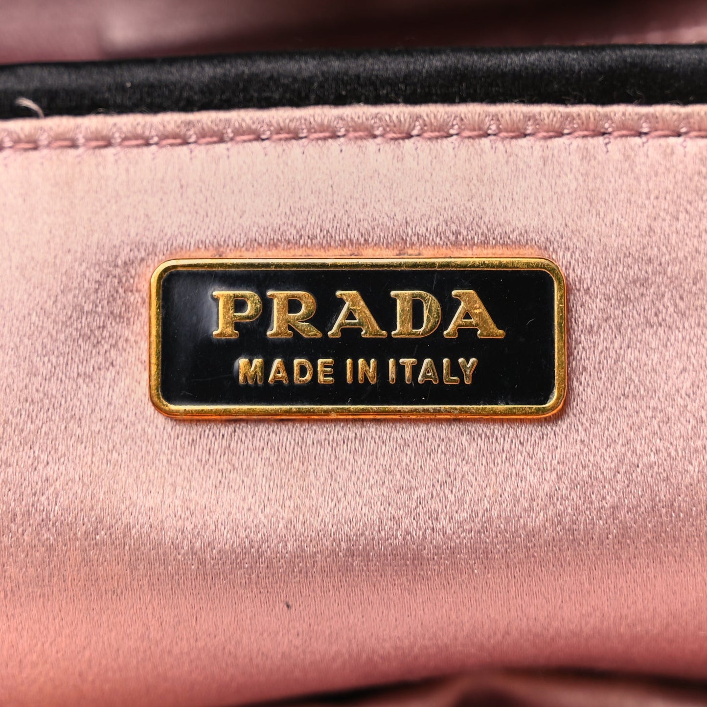 Prada Nappa Pleated Clutch Black