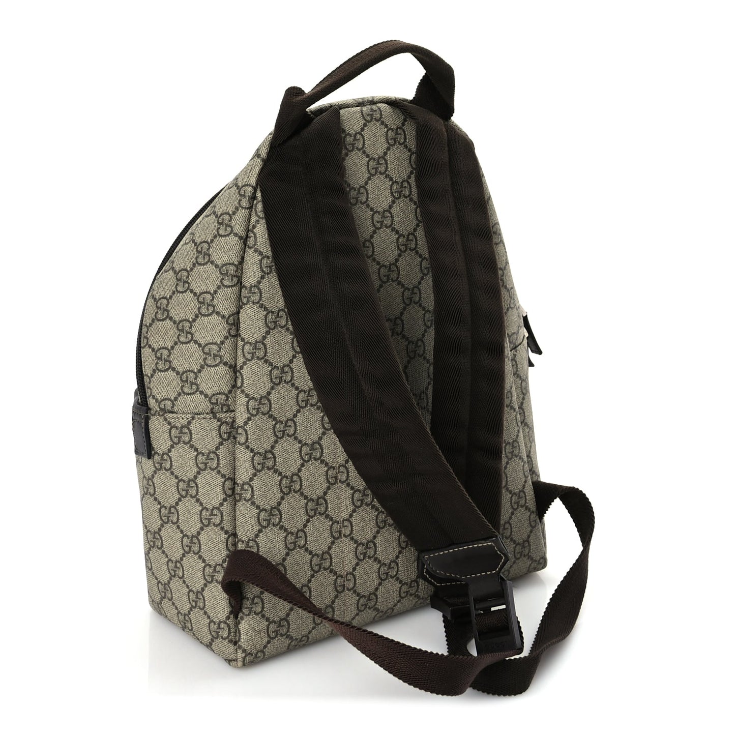 Gucci GG Supreme Monogram Margaux Calfskin Childrens Day Backpack Beige Ebony Cocoa Dark Chocolate