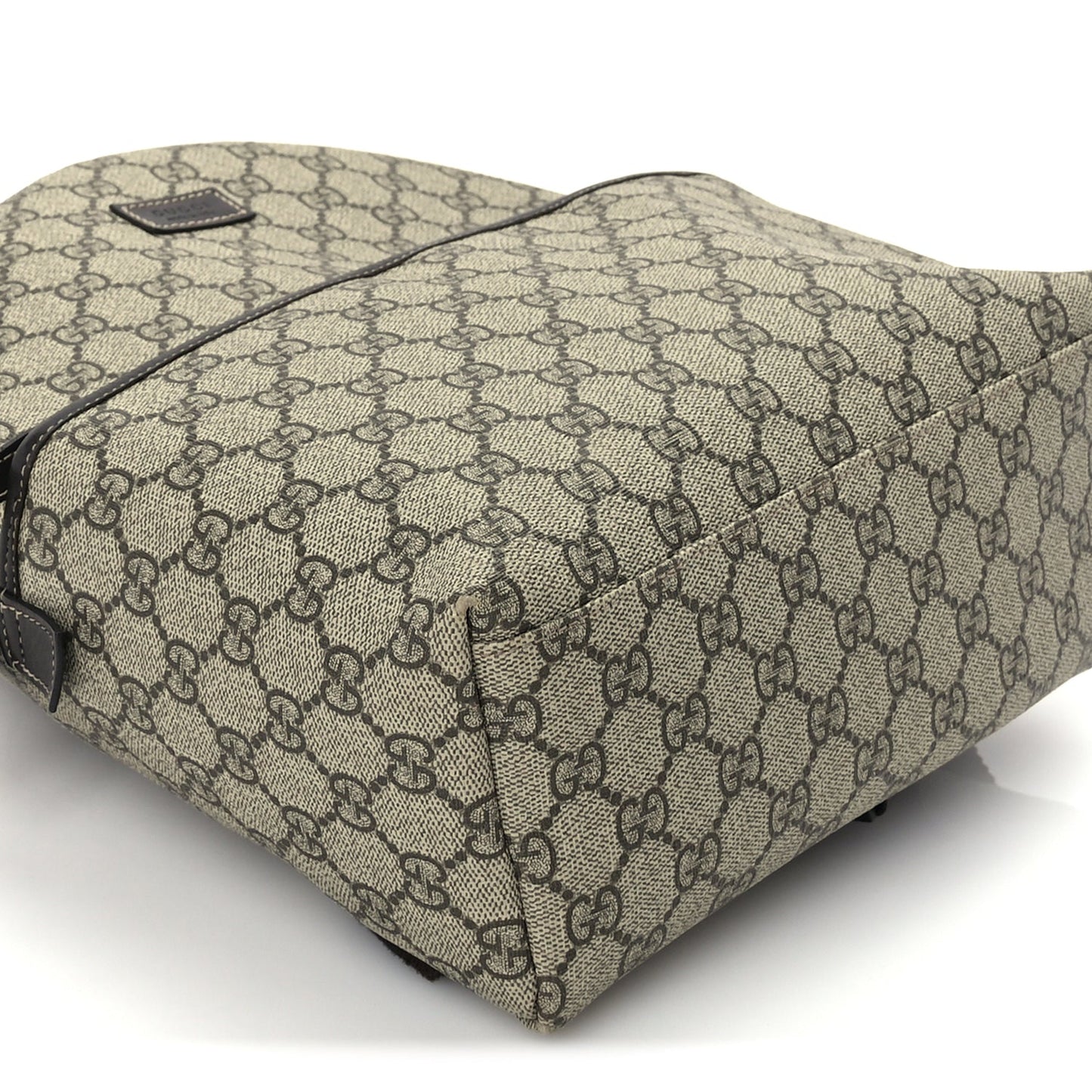 Gucci GG Supreme Monogram Margaux Calfskin Childrens Day Backpack Beige Ebony Cocoa Dark Chocolate