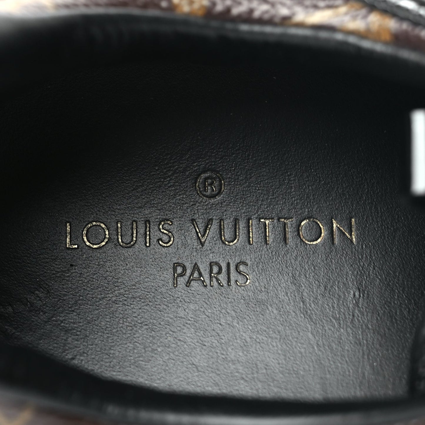 Louis Vuitton Suede Monogram Run Away Sneakers 35 Black