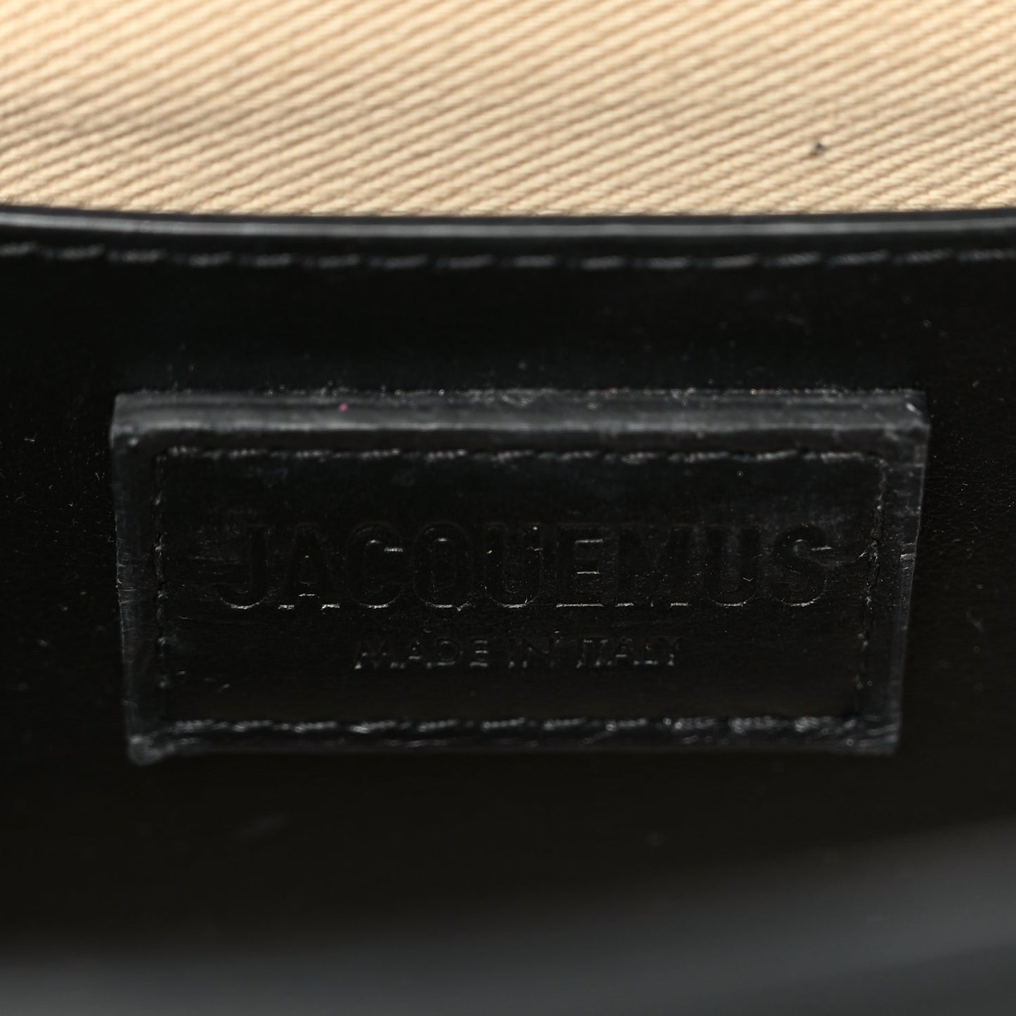 Jacquemus Smooth Calfskin Le Grand Bambino Black
