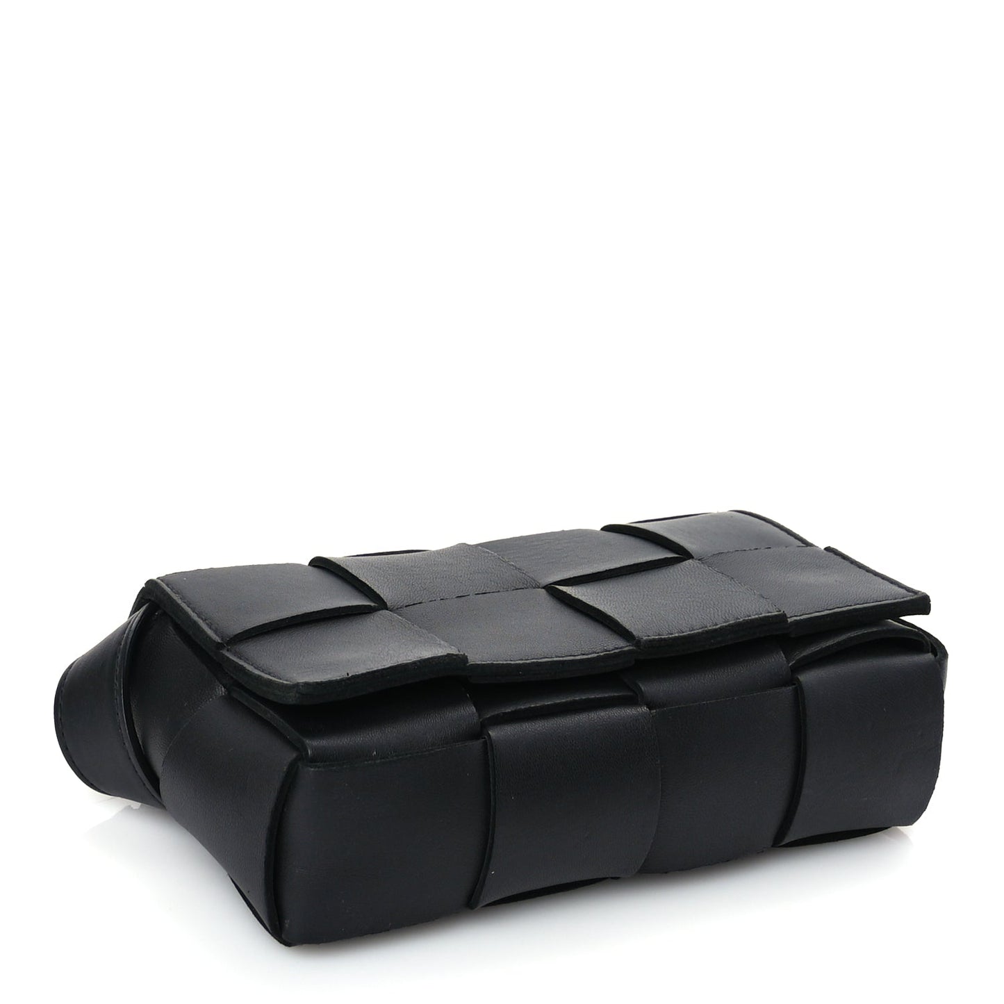 Bottega Veneta Nappa Maxi Intreccio The Belt Cassette Bag Black
