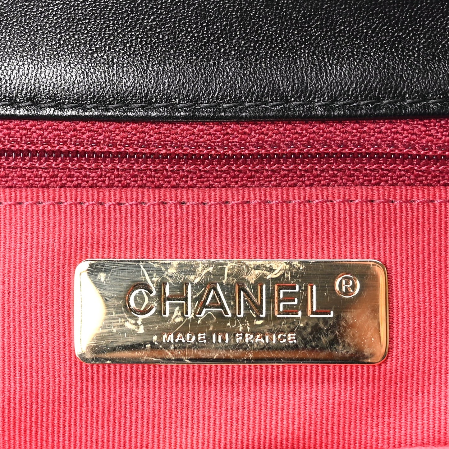Chanel Lambskin Quilted Medium Chanel 19 Flap Black