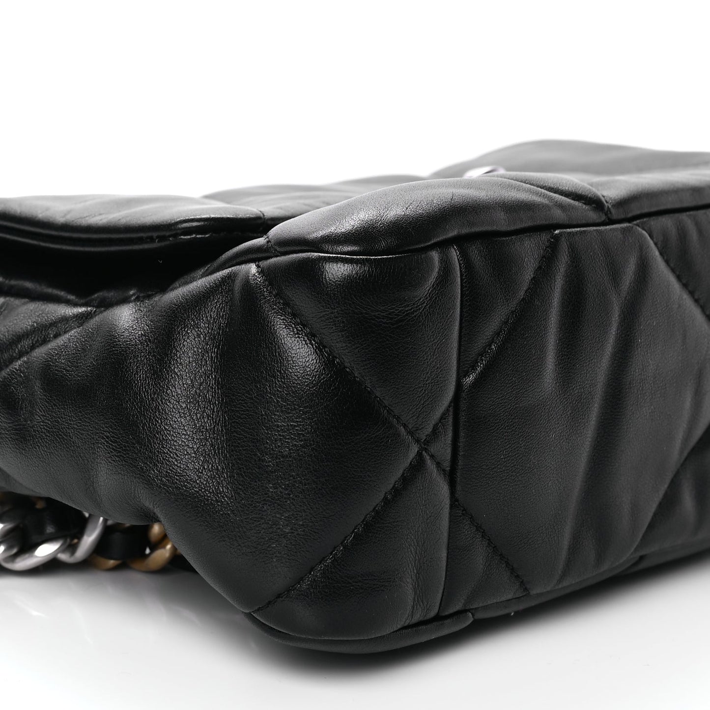 Chanel Lambskin Quilted Medium Chanel 19 Flap Black