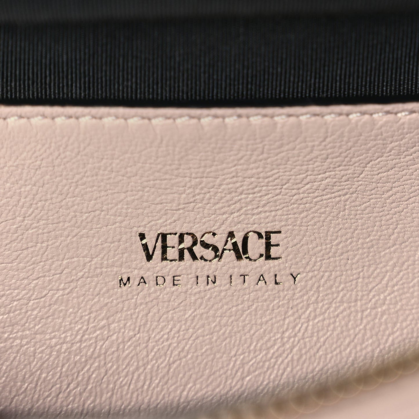 Versace Nappa Quilted Medusa Belt Bag Light Pink