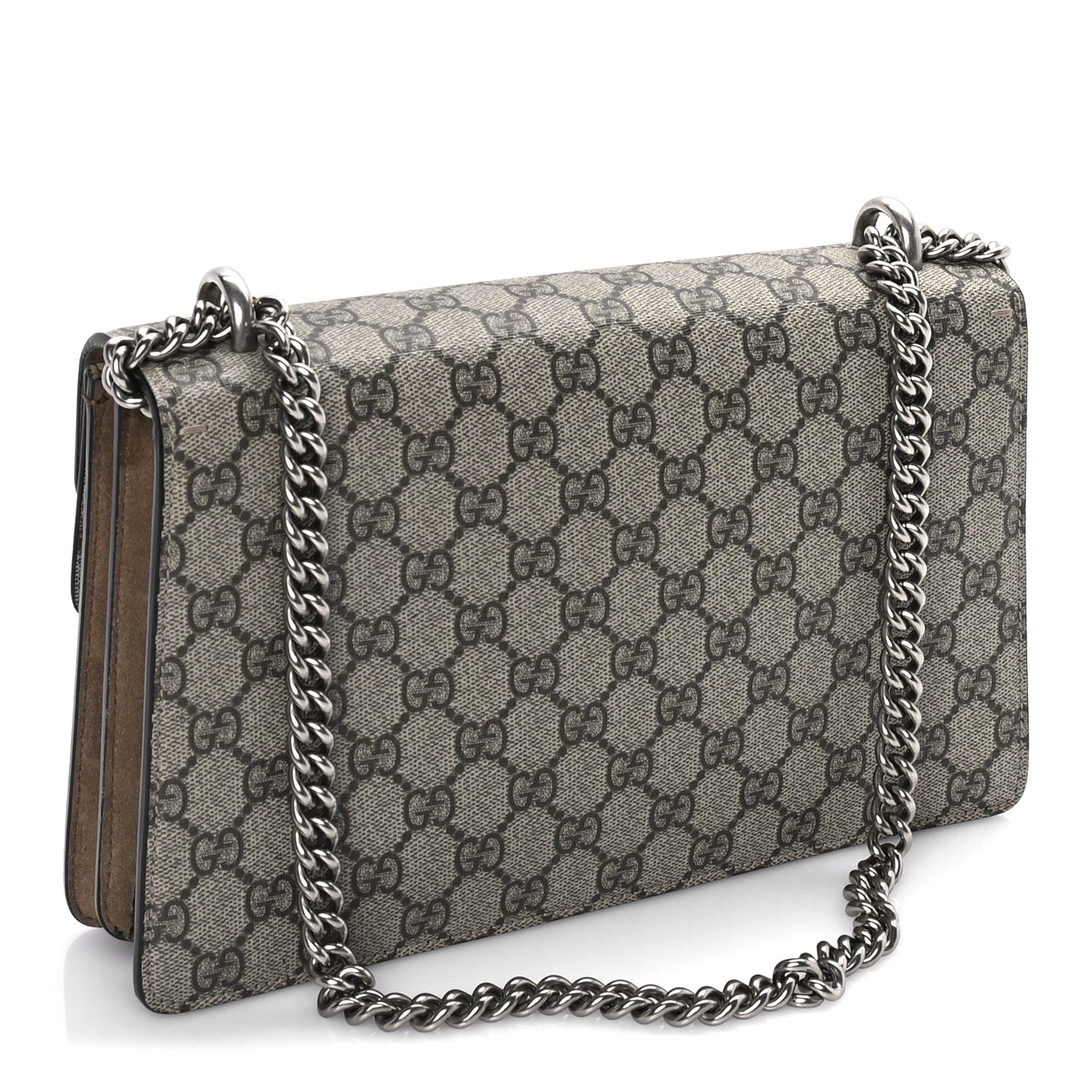 Gucci GG Supreme Monogram Small Dionysus Shoulder Bag Taupe