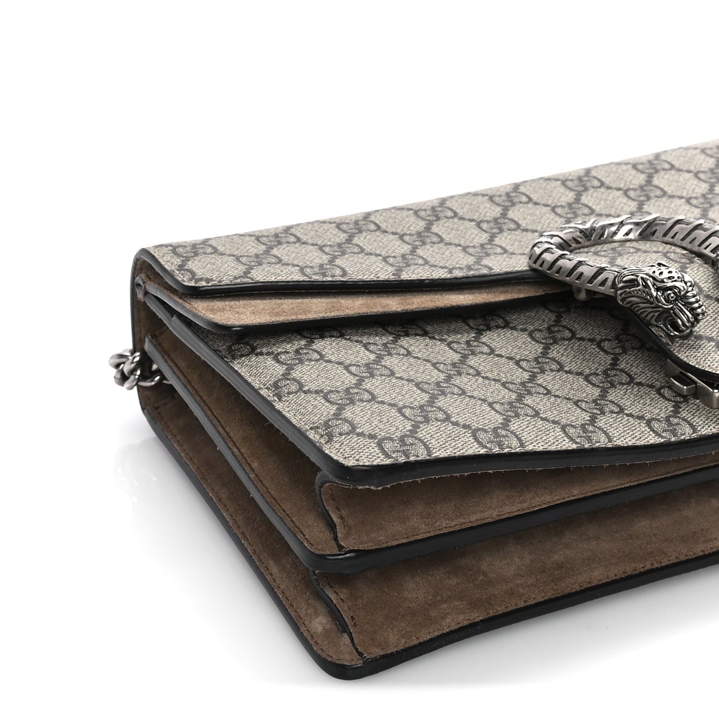 Gucci GG Supreme Monogram Small Dionysus Shoulder Bag Taupe