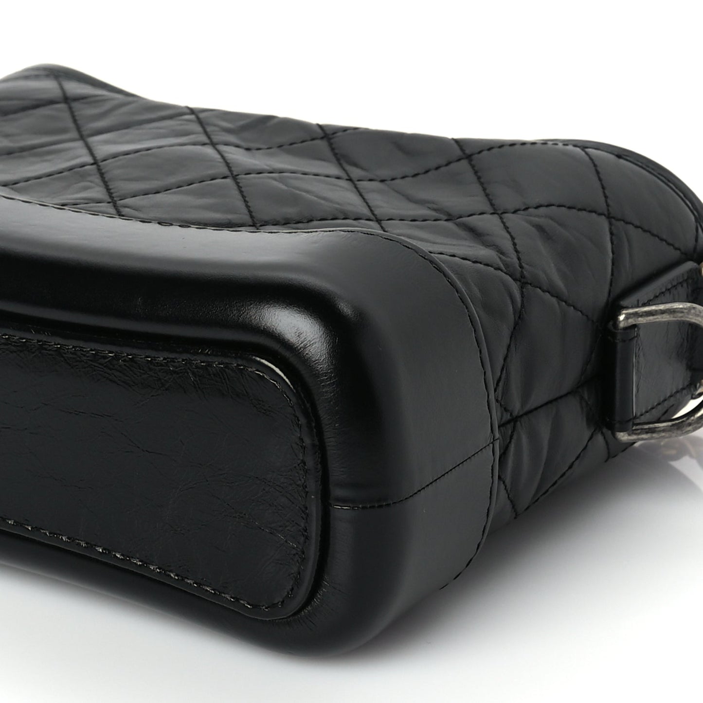 Chanel Aged Calfskin Chevron Quilted Small Gabrielle Hobo