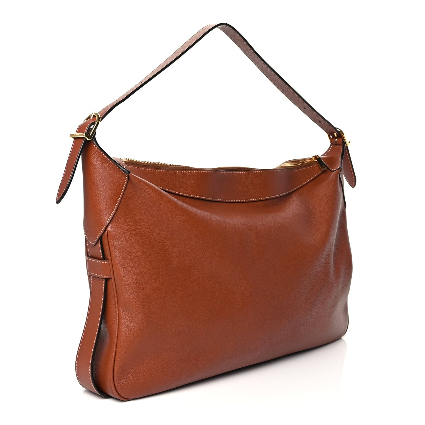 Celine Supple Calfskin Large Romy Shoulder Bag Tan
