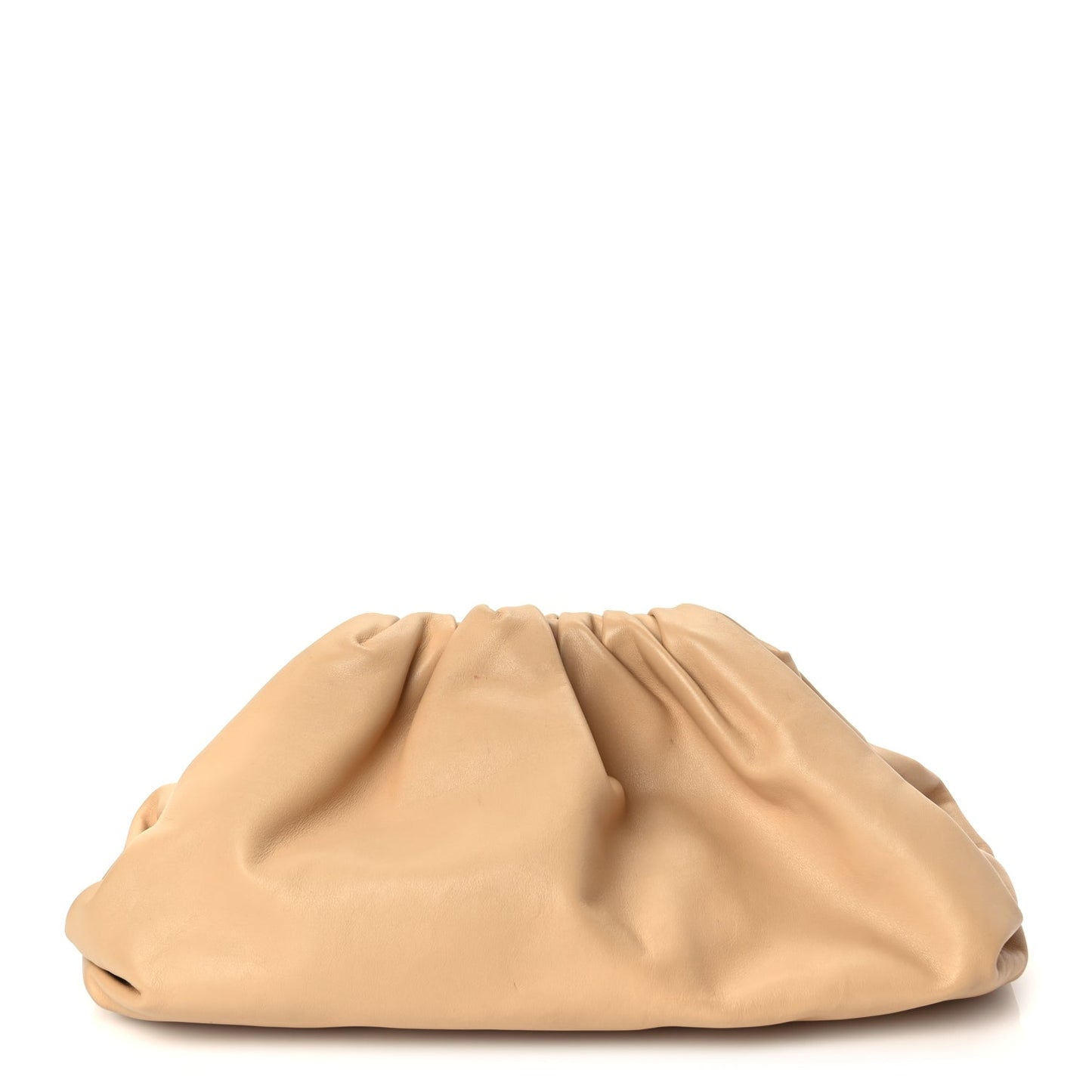 Bottega Veneta Smooth Butter Calf The Pouch Oversized Clutch Nude