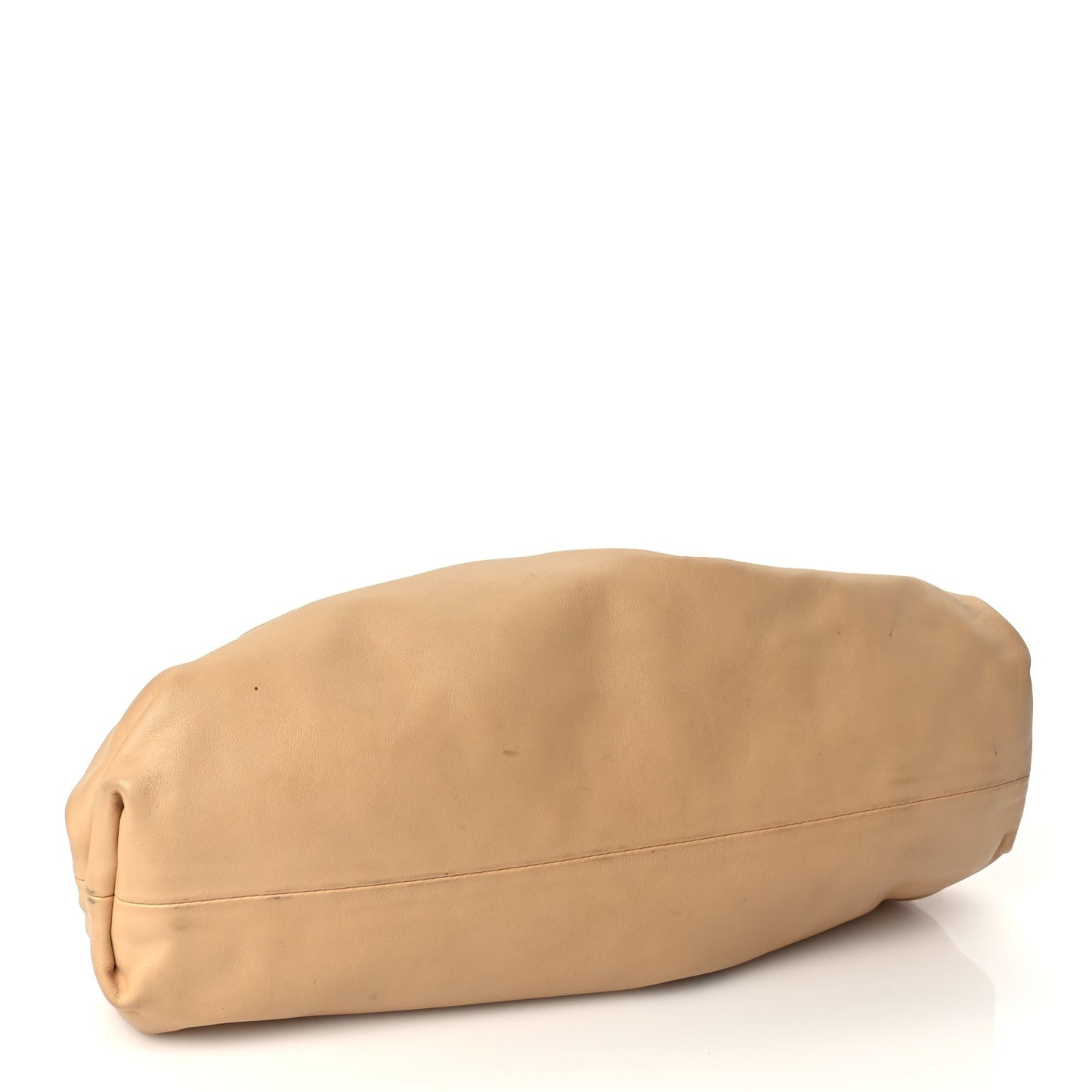 Bottega Veneta Smooth Butter Calf The Pouch Oversized Clutch Nude