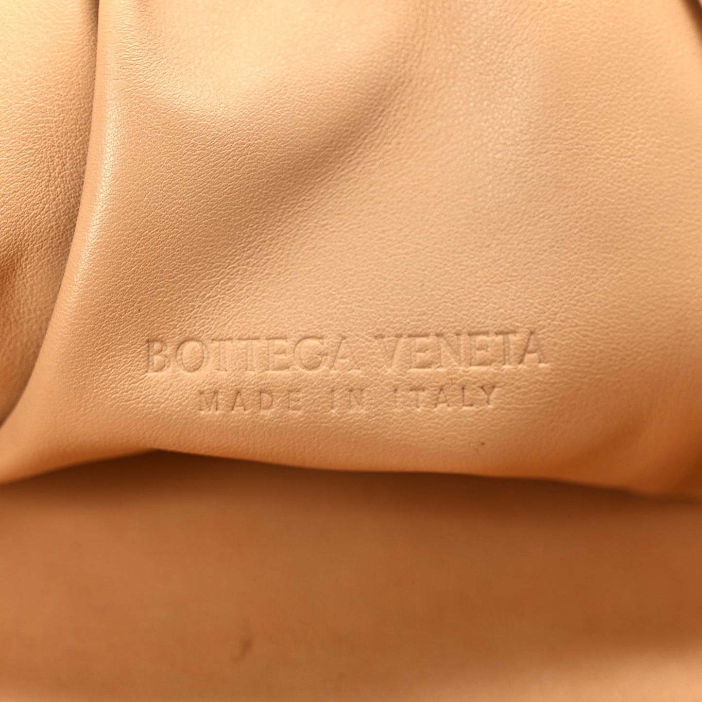 Bottega Veneta Smooth Butter Calf The Pouch Oversized Clutch Nude