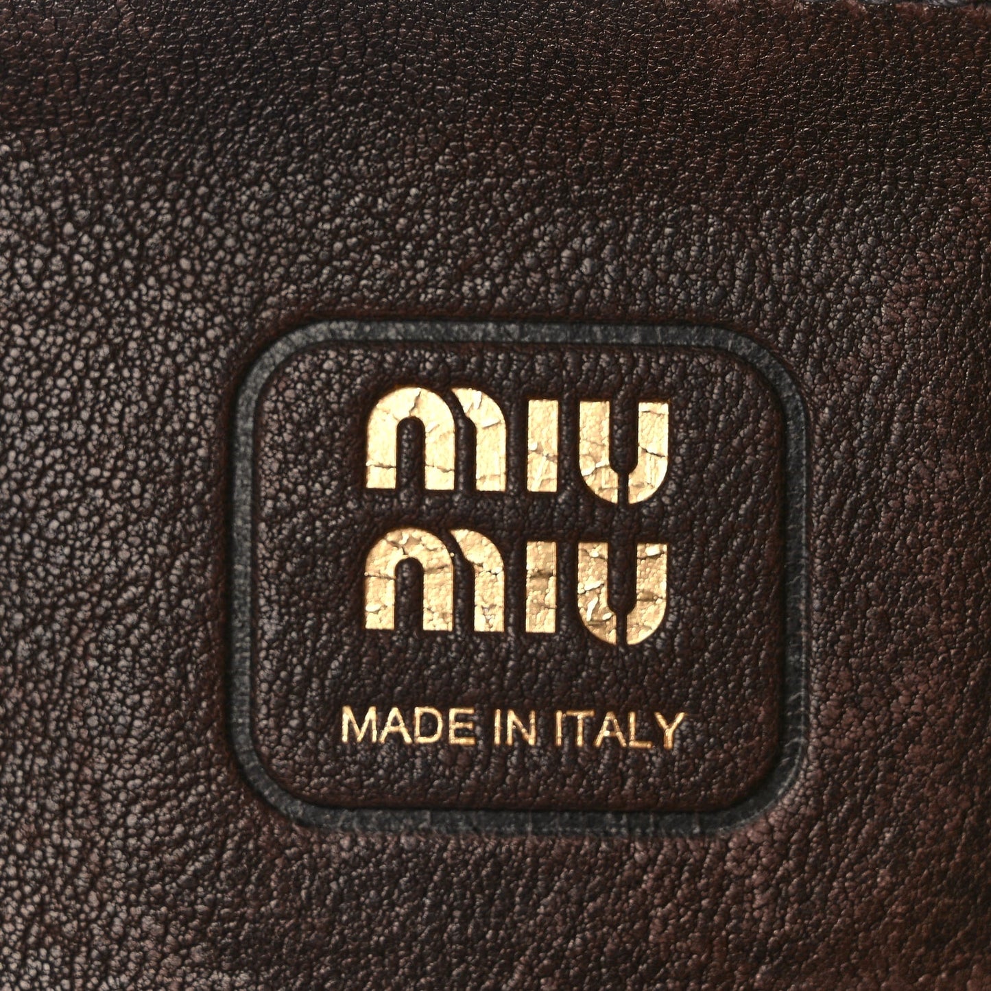 Miu Miu Nappa Aviator Regular Aventure Bag Briarwood
