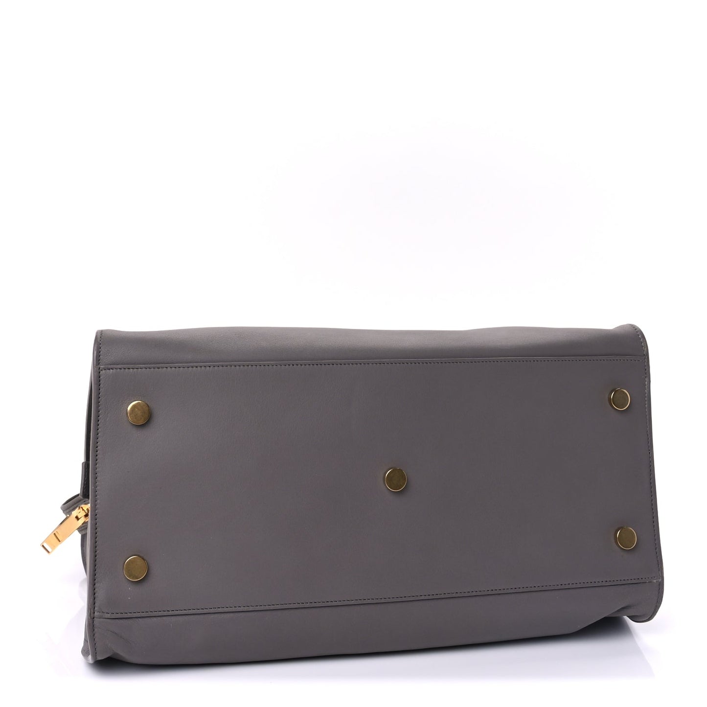Saint Laurent Smooth Calfskin Medium Monogram Cabas Fog