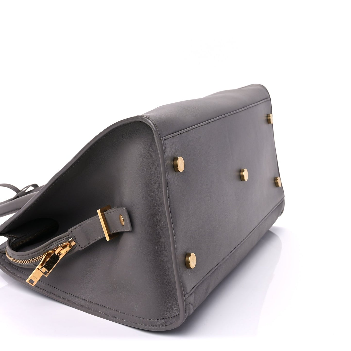 Saint Laurent Smooth Calfskin Medium Monogram Cabas Fog