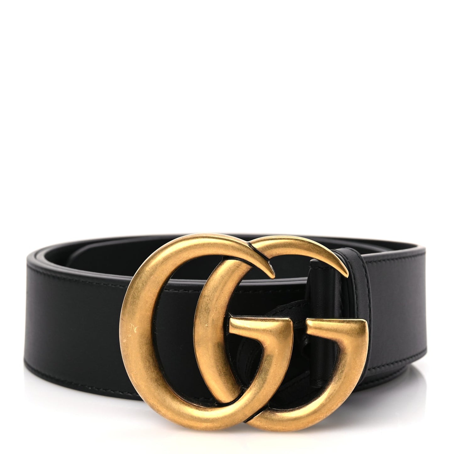 Gucci Calfskin Double G 40mm Belt 105 42 Black
