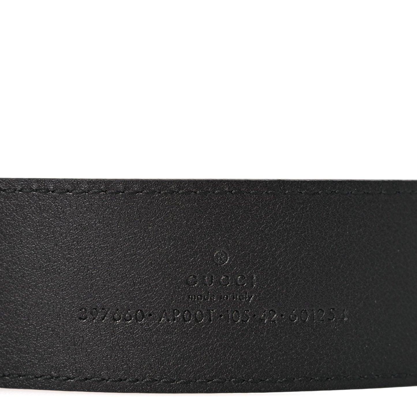 Gucci Calfskin Double G 40mm Belt 105 42 Black