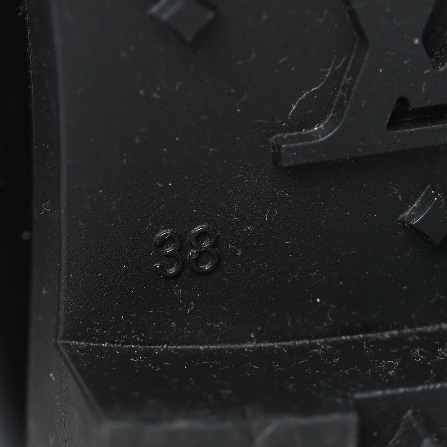Louis Vuitton Rubber Embossed Monogram Splash Rain Boots 38 Black Monogram