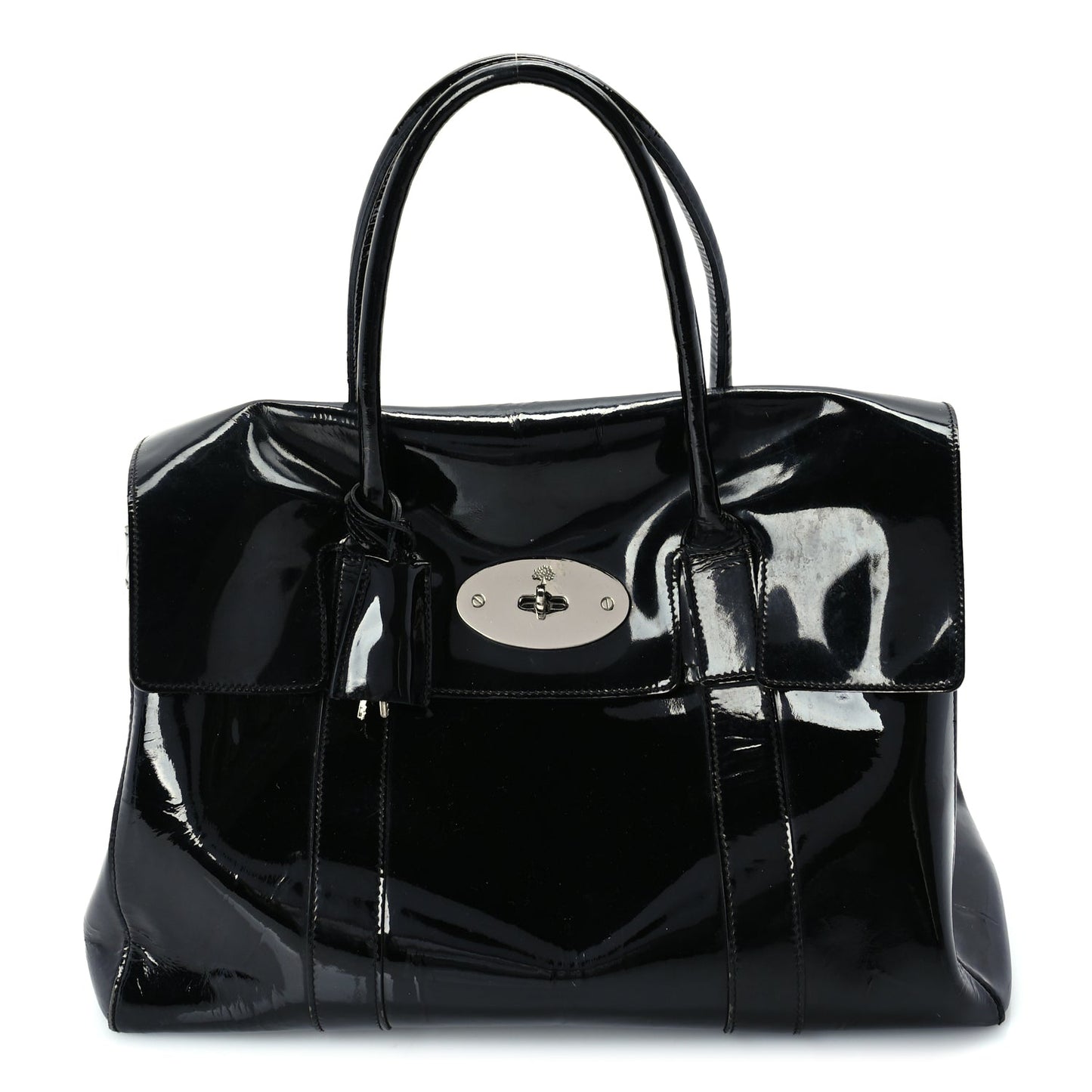 Mulberry Patent Bayswater  Black