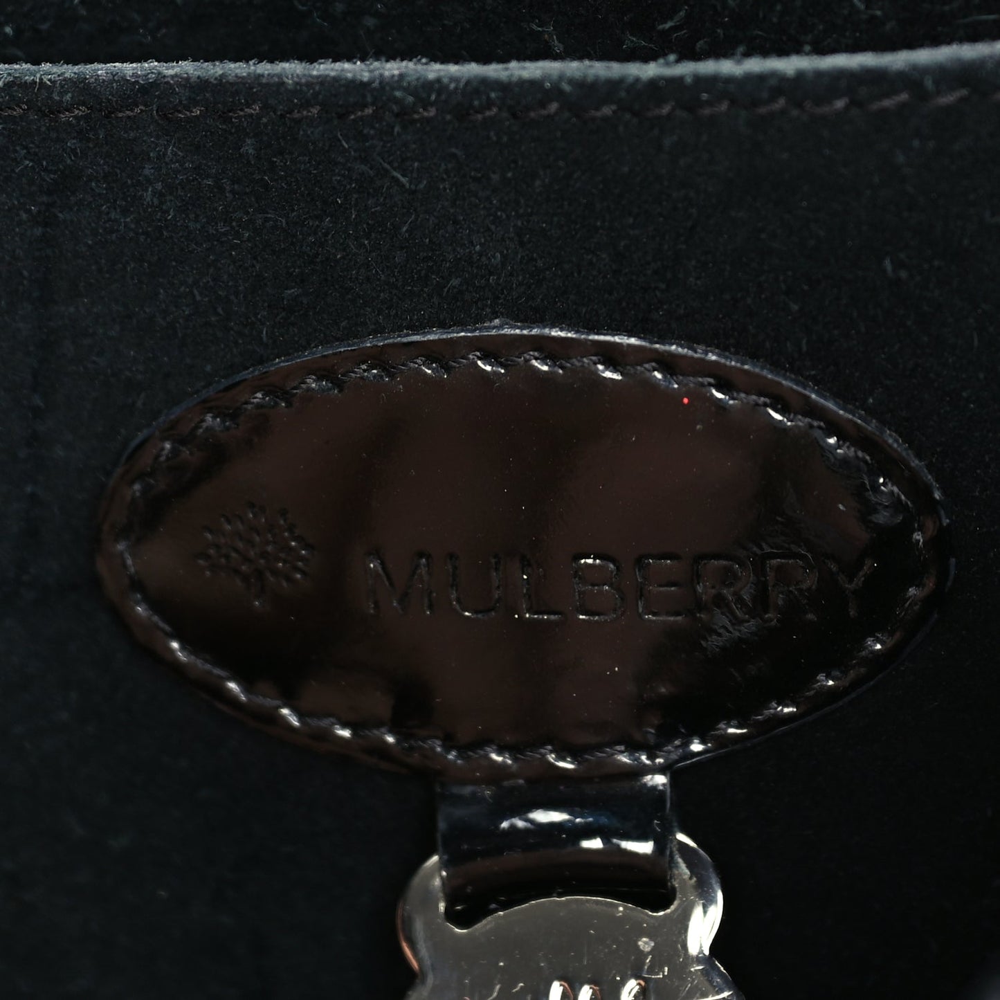 Mulberry Patent Bayswater  Black