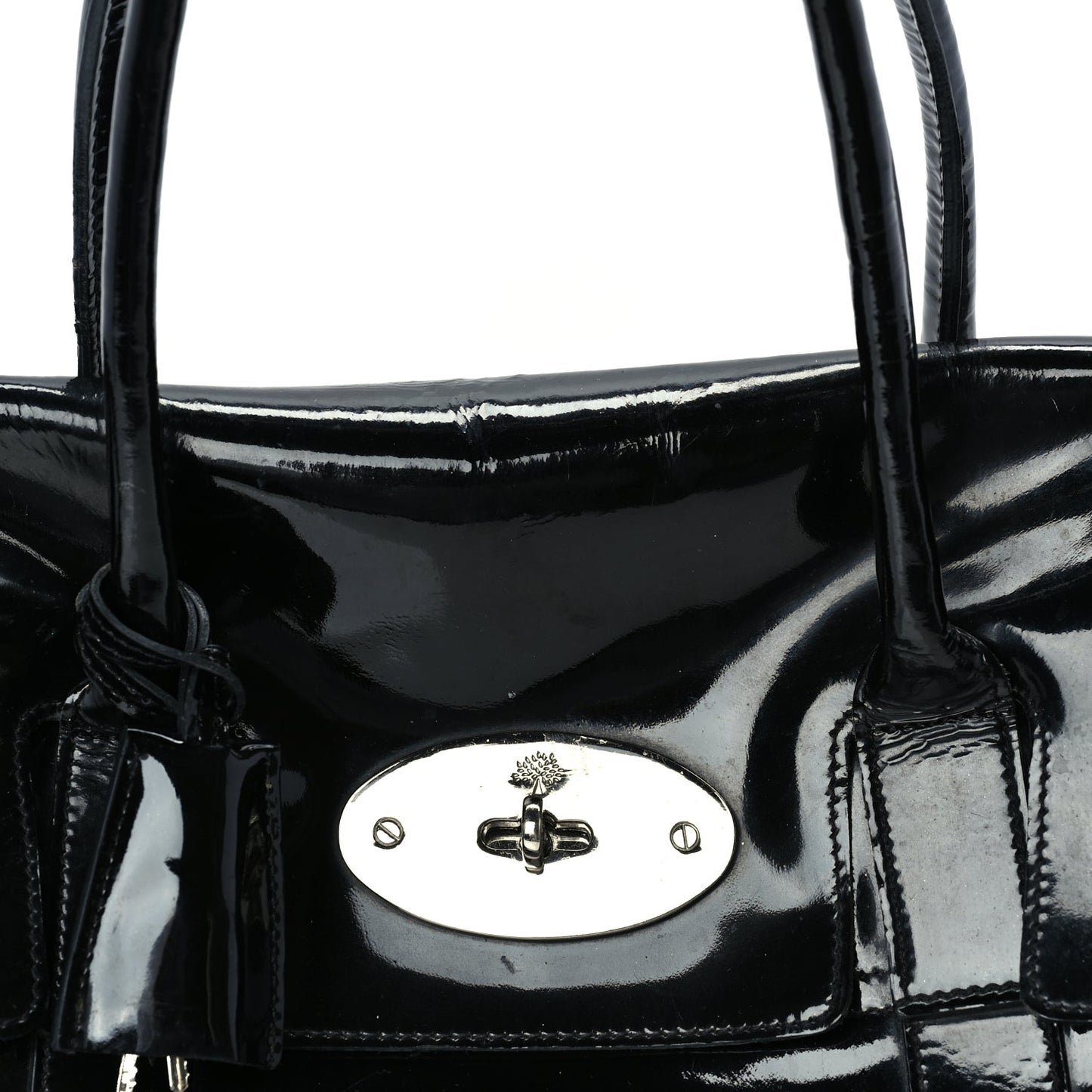 Mulberry Patent Bayswater  Black