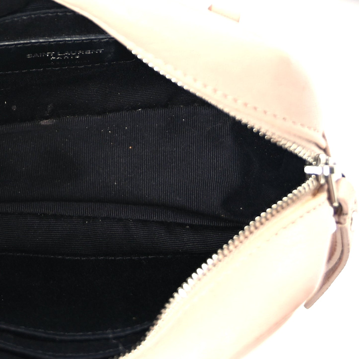 Saint Laurent Lambskin Monogram Lou Camera Belt Bag  Marble Pink