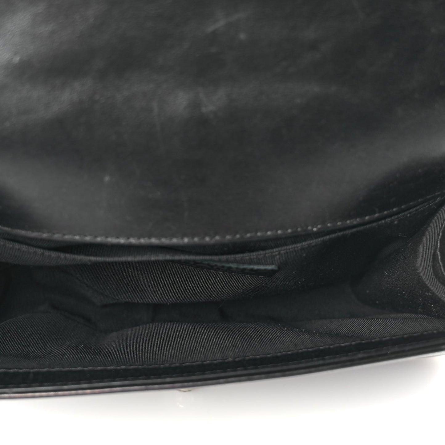 Chanel Goatskin Quilted Medium Boy Top Handle Flap Black