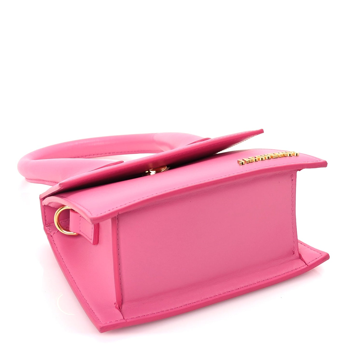 Jacquemus Smooth Calfskin Le Chiquito Moyen  Dark Pink