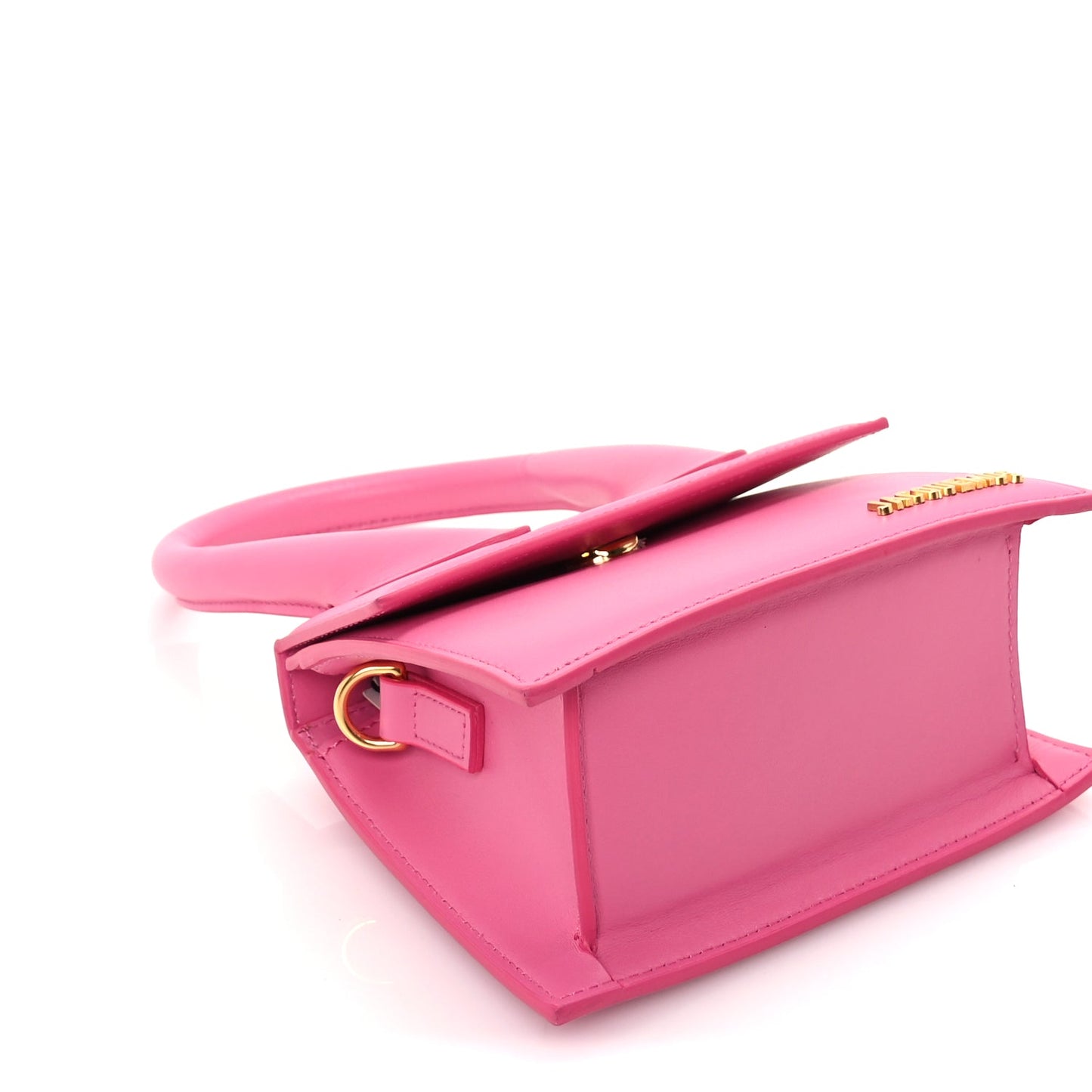 Jacquemus Smooth Calfskin Le Chiquito Moyen  Dark Pink