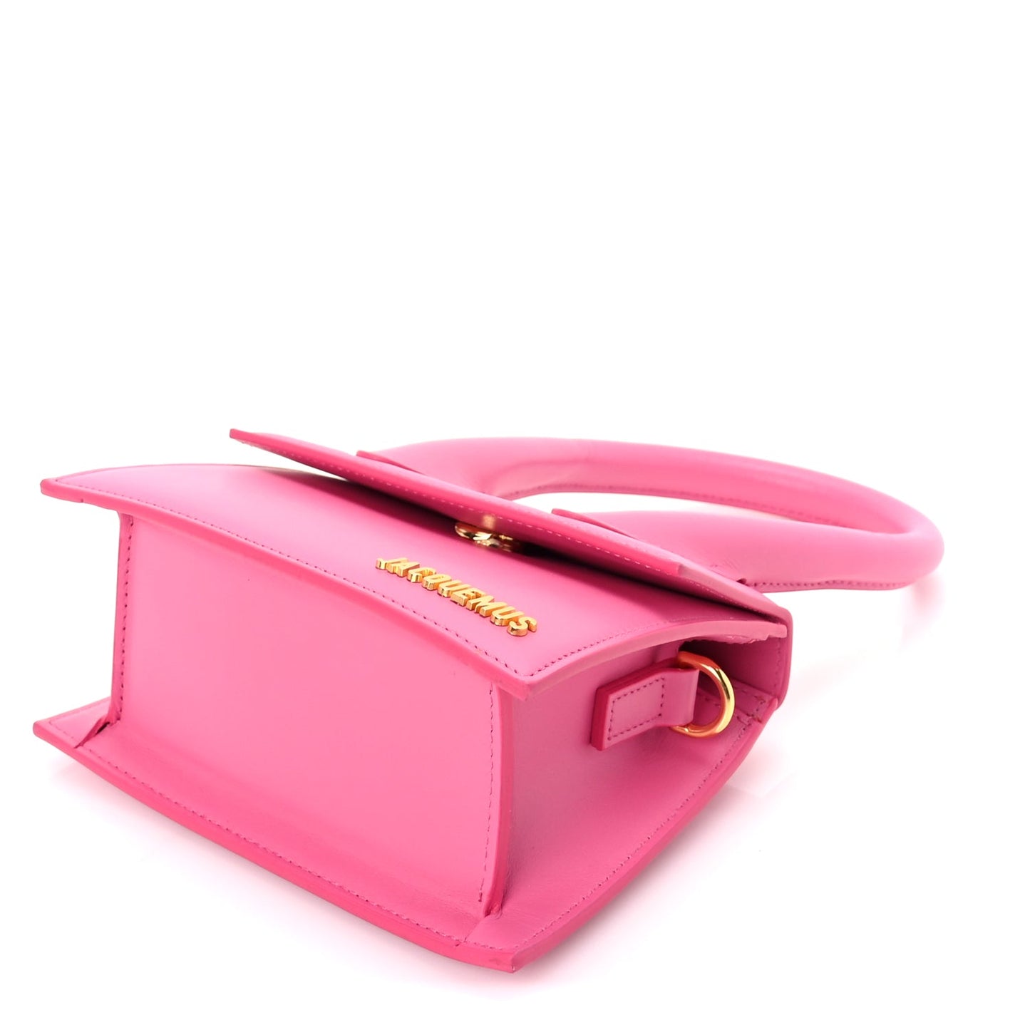 Jacquemus Smooth Calfskin Le Chiquito Moyen  Dark Pink