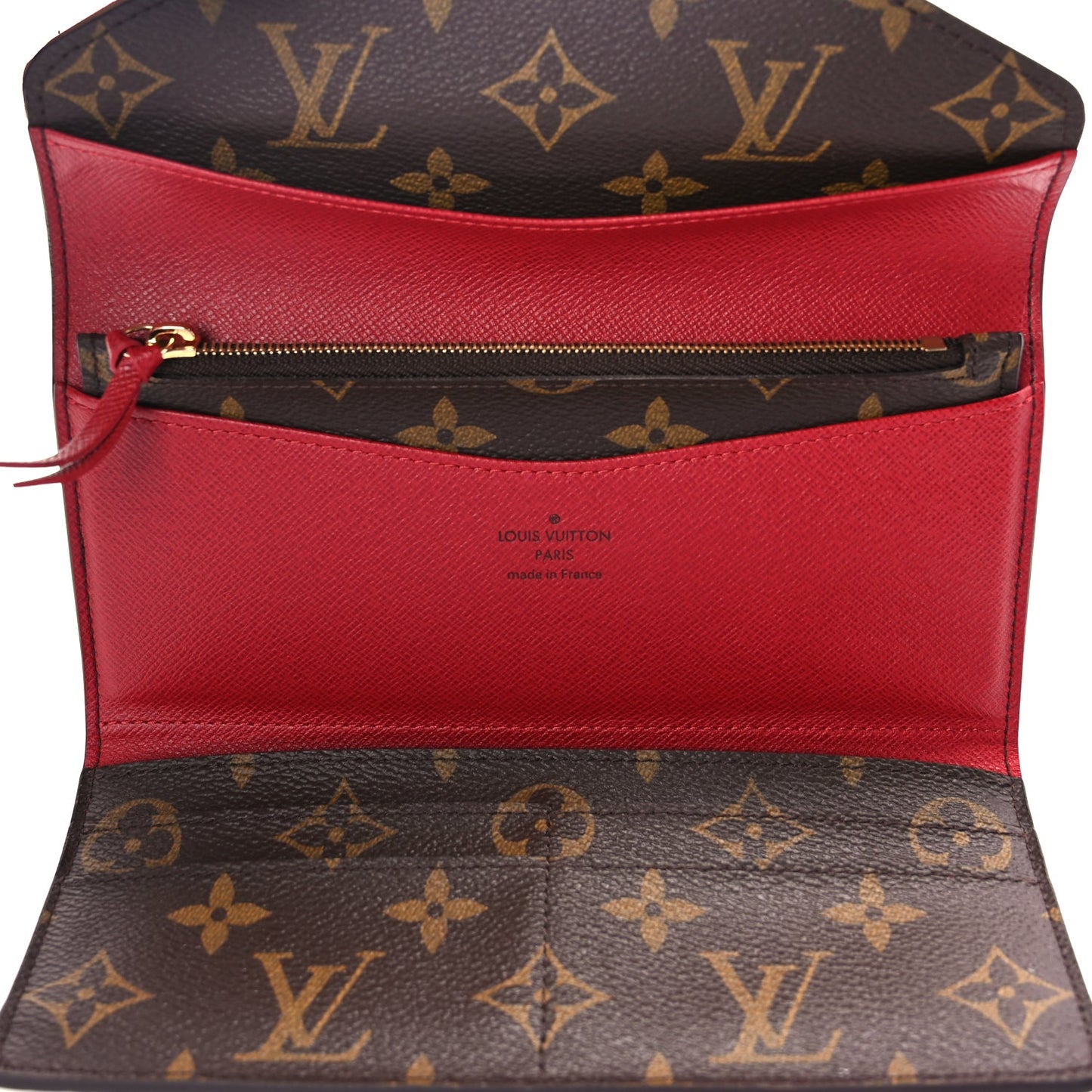 Louis Vuitton Monogram Josephine Wallet Red