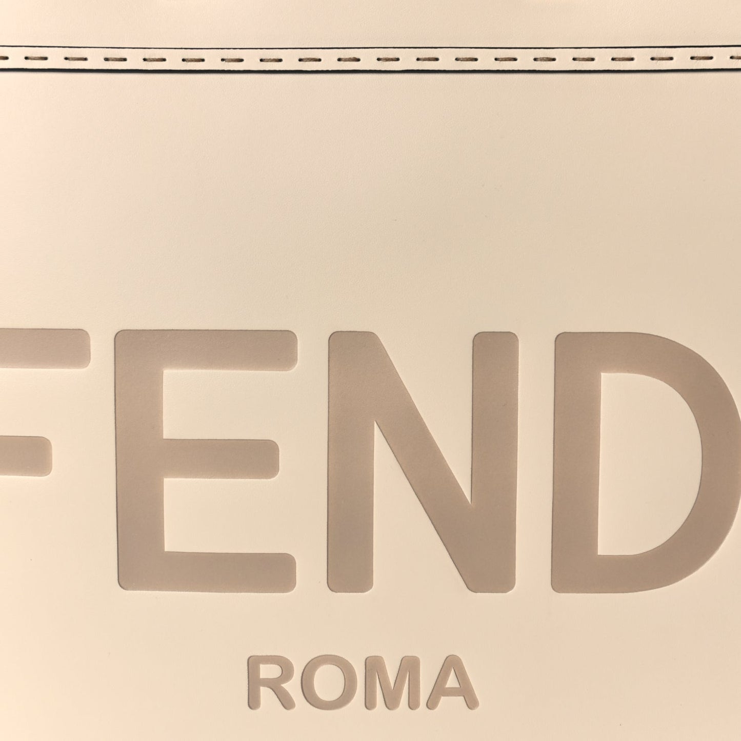 Fendi Vitello King Plexiglass Medium Fendi Sunshine Shopper Tote White Ice