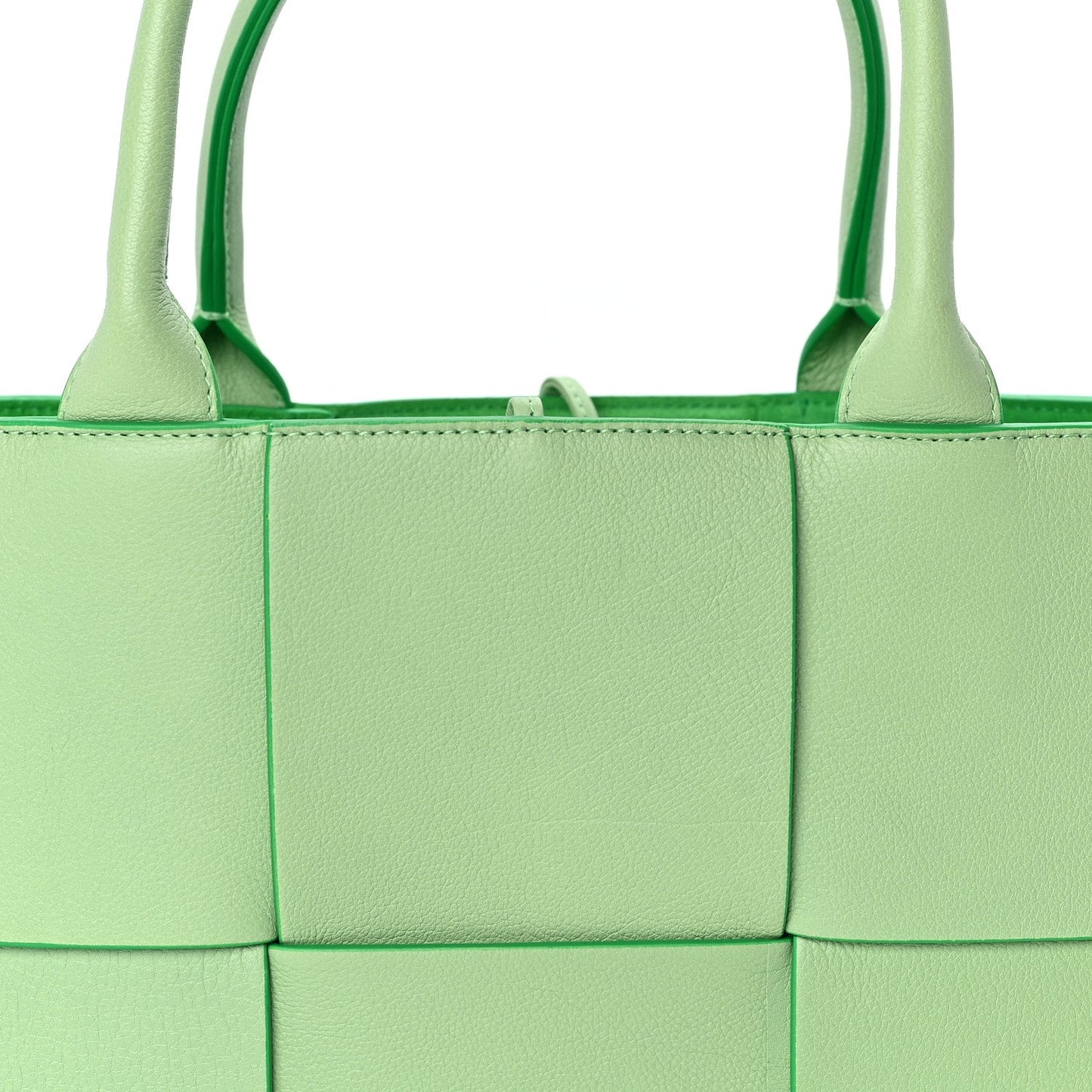 Bottega Veneta Nappa Maxi Intrecciato Medium Arco Tote  Pistachio Parakeet