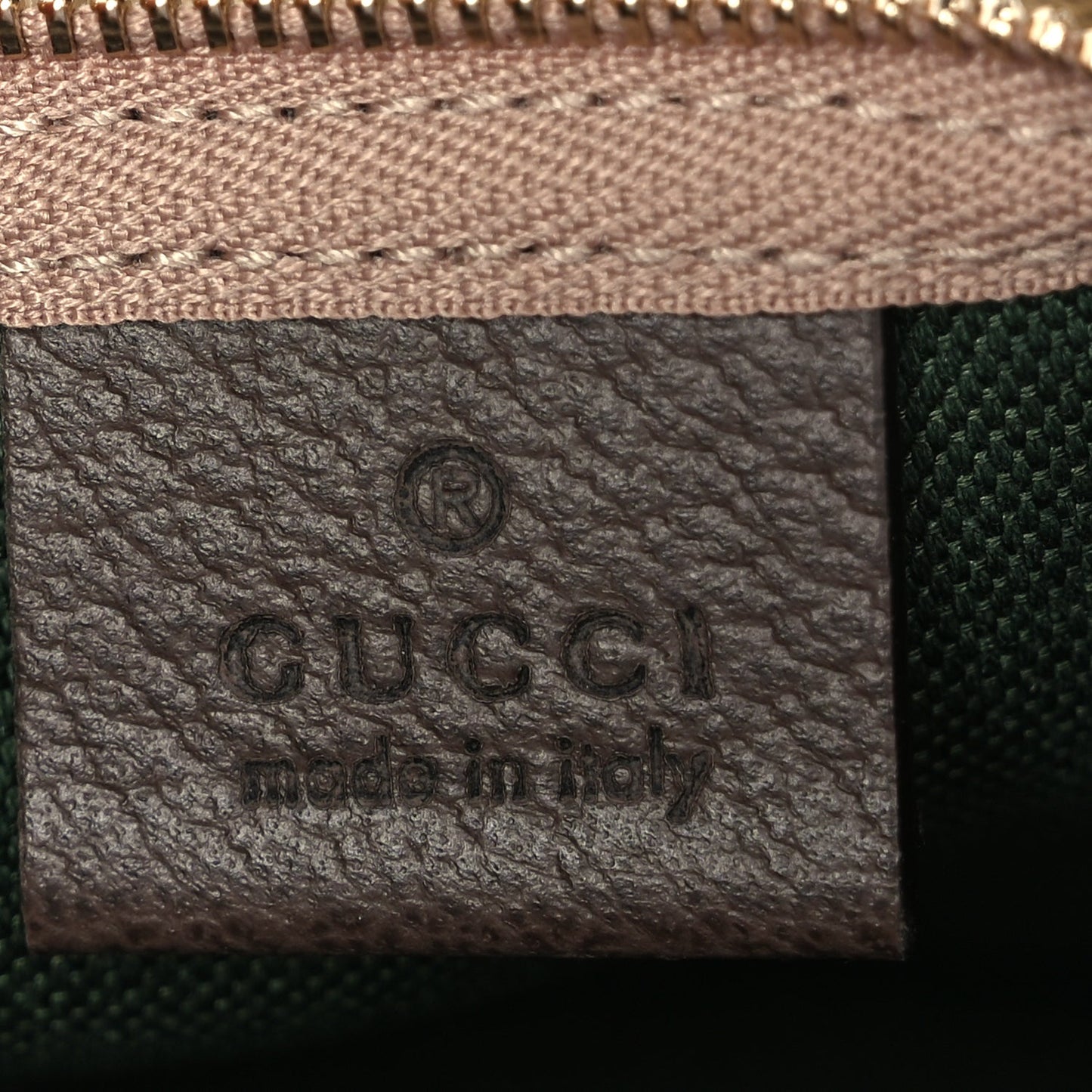 Gucci Monogram Web Small Giglio Tote Beige  Dark Brown