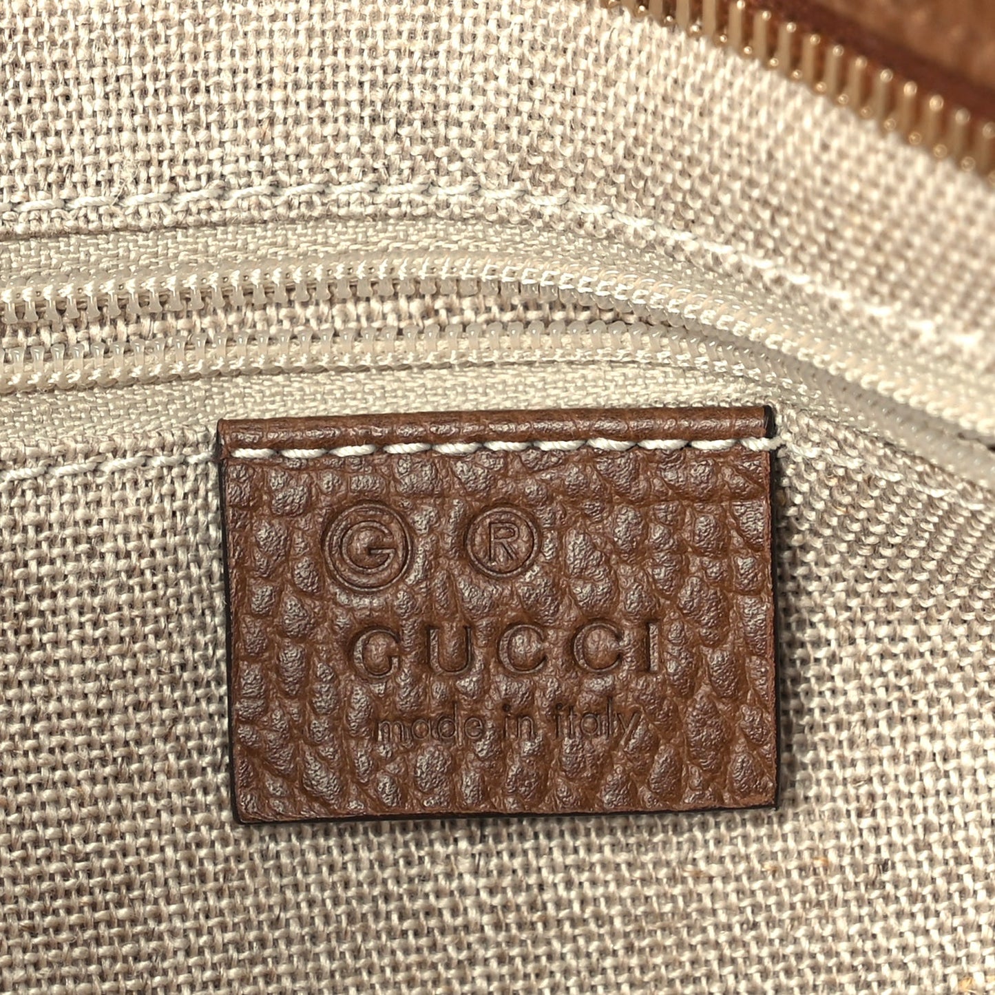 Gucci Monogram Small Bree Tote Beige Tabacco