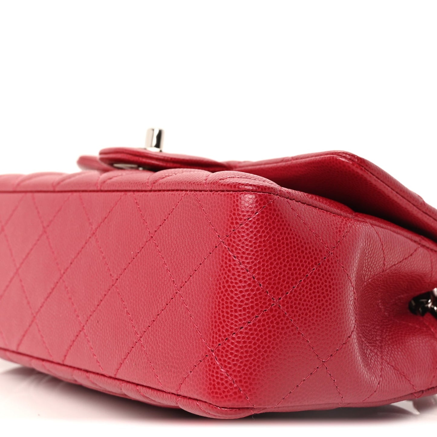 Chanel Caviar Quilted Mini Rectangular Flap  Pink