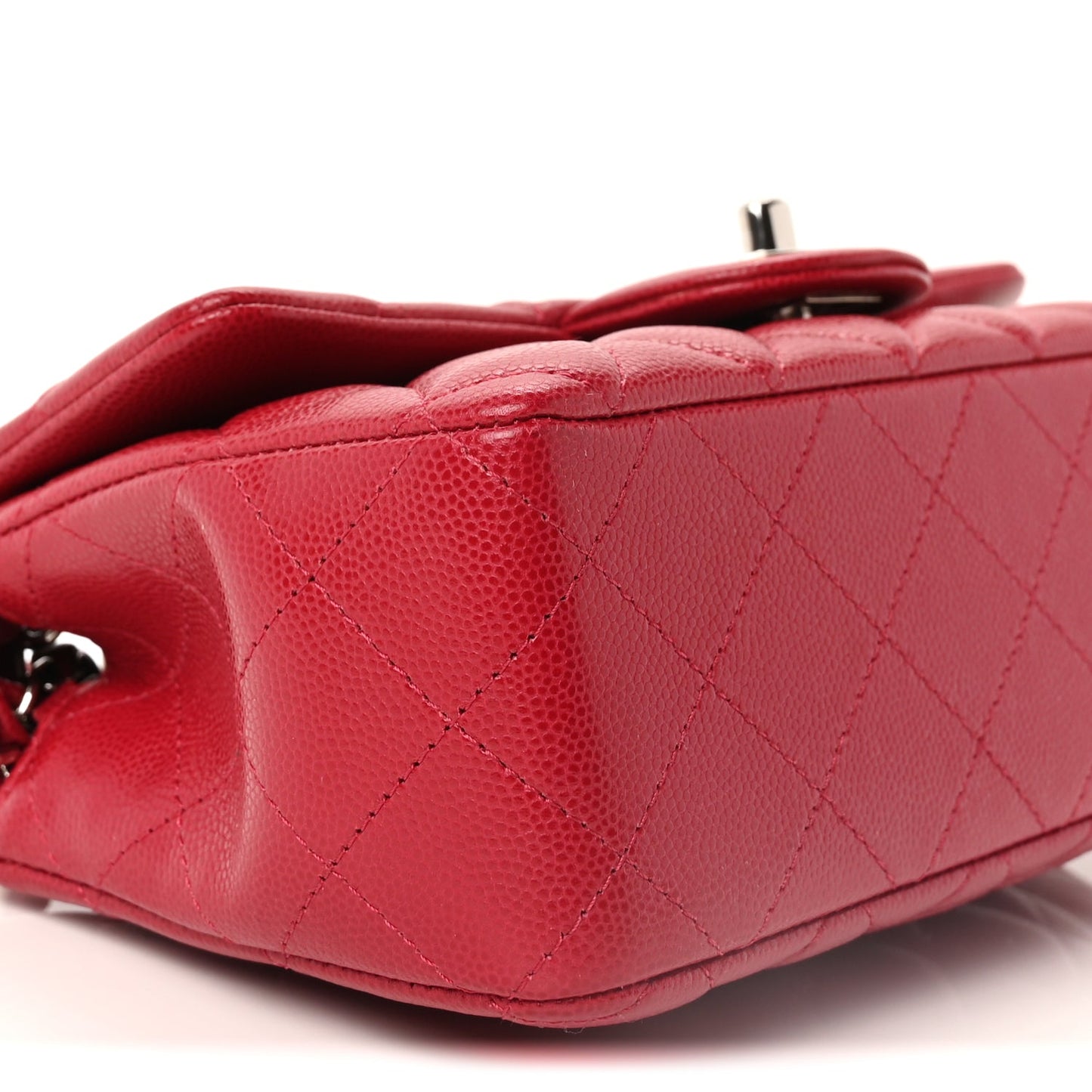 Chanel Caviar Quilted Mini Rectangular Flap  Pink