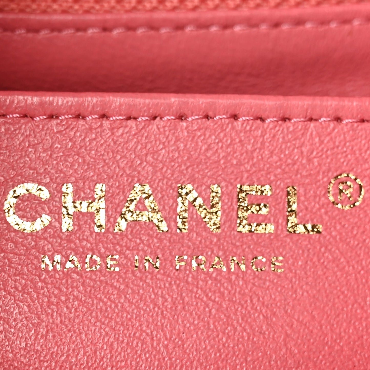 Chanel Caviar Quilted Mini Rectangular Flap Dark Pink