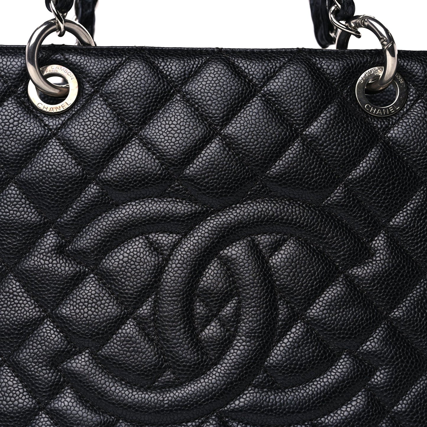 Chanel Caviar Quilted Grand Shopping Tote GST Black