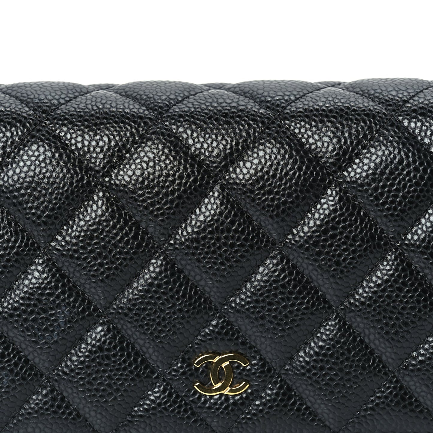 Chanel Caviar Quilted Wallet On Chain WOC  Black