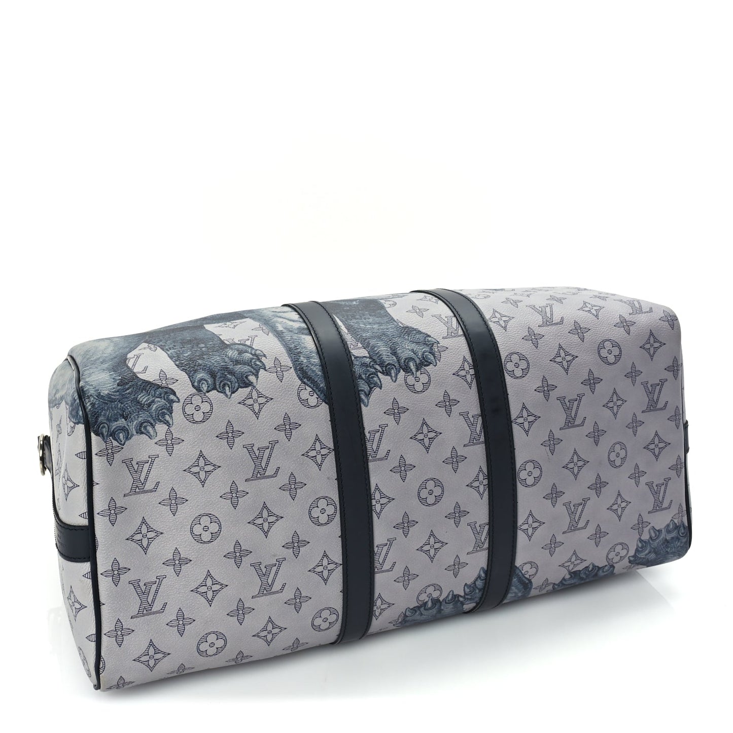 Louis Vuitton Savane Monogram Elephant Chapman Keepall Bandouliere 45 Dune